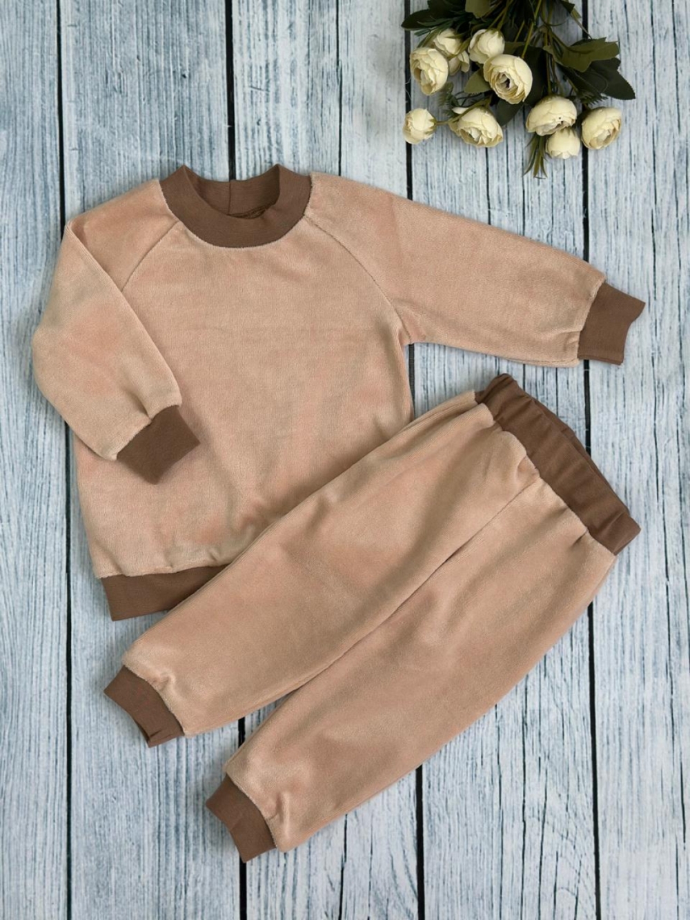 343. Костюм ясельный, 80% хлопок, 20% ПЭ 80-86-92