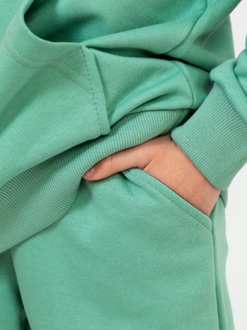 311-Х. Свитшот с капюшоном + Штаны, хлопок 65%, 35% ПЭ 3-х нитка ( без начеса) хаки 146,152,158